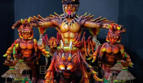 Exposição apresenta alegorias de Parintins em versão de miniatura, saiba onde é