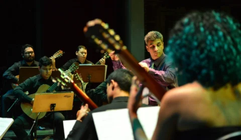 Mês de março inicia com espetáculos da Orquestra de Violões e Amazonas Band