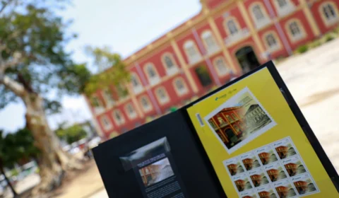Sociedade Numismática Amazonense realiza encontro nacional e lança selo em homenagem ao Palacete Provincial
