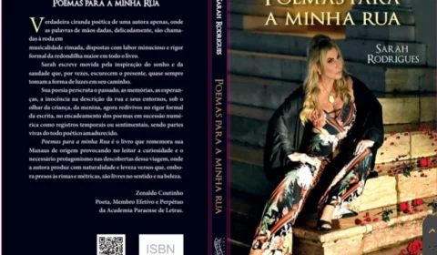 Autora realiza lançamento “Poemas para a minha rua l”, da poetisa Sarah Rodrigues.