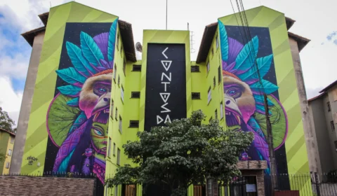 Artista amazonense estampa símbolo de luta pela preservação da Amazônia em obra visual em SP