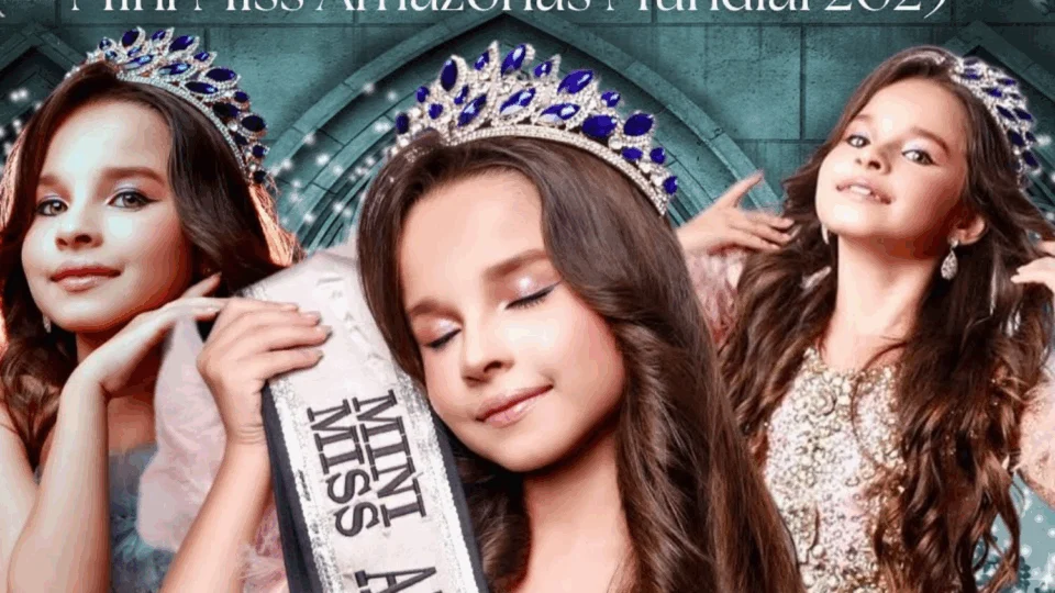Letícia Aguiar é coroada Mini Miss Brasil Mundial 2025 e leva a cultura amazônica aos palcos nacionais. Veja vídeo: