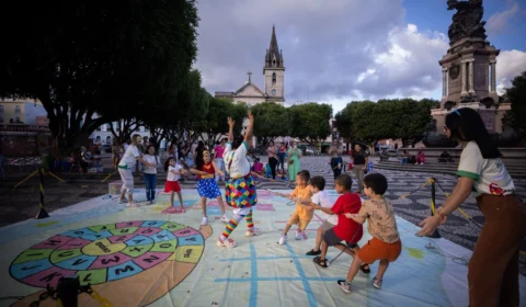 Festival de Férias se encerra com muitas brincadeiras e programação cultural no Largo de São Sebastião