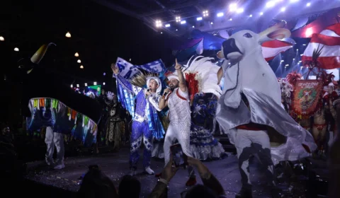 A tradicional união do boi-bumbá com o Carnaval em duas noites de festa