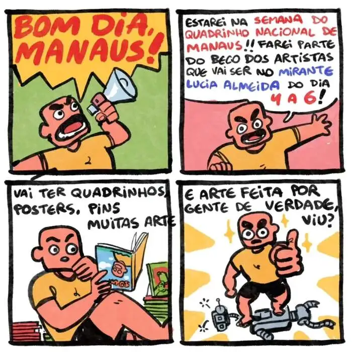 Semana do Quadrinho Nacional 2025 ocorre de 4 a 6 de abril em Manaus