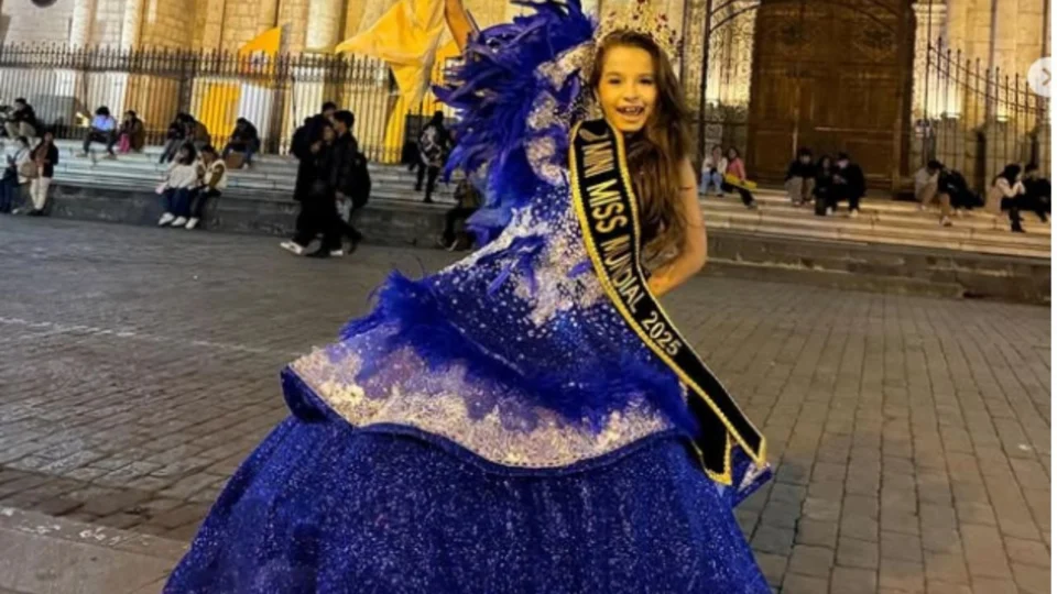 Manauara Leticia Aguiar é eleita Mini Miss Mundial 2025 em concurso no Peru