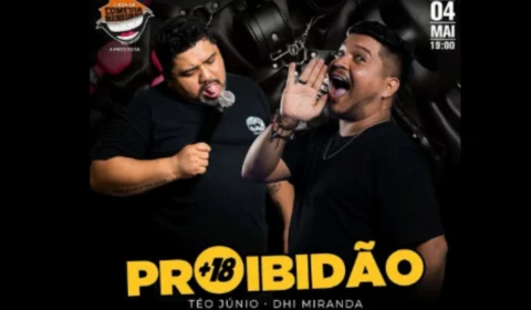 Show “Proibidão” agita a Casa da Comédia Manauara neste domingo.