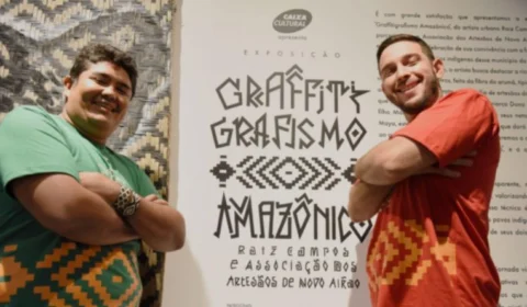 Raiz Campos une graffiti e grafismos indígenas em exposição na Galeria da UFAM