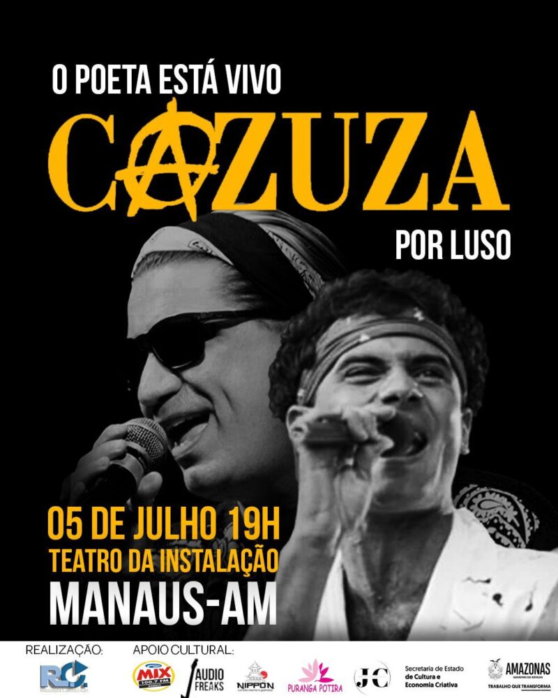 Cazuza será Homenageado em Espetáculo Musical no Teatro da Instalação, em Manaus