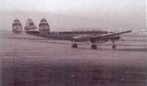 Conheça a história do Constelattion, avião da Panair que caiu no Rio Preto da Eva em 1962