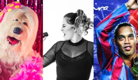 TV Colosso, Taty Corazon e Ronaldinho Gaúcho são atrações do fim de semana.