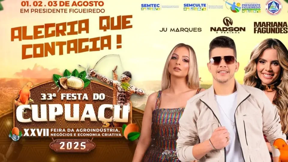 Presidente Figueiredo divulga programação completa da 33ª Festa do Cupuaçu