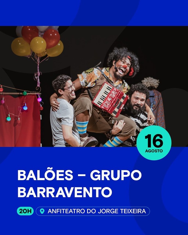 Mostra de Teatro Águas de Manaus movimenta o Anfiteatro do Jorge Teixeira neste sábado