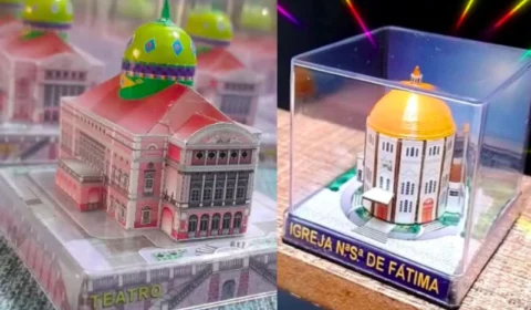 Projeto recria pontos turísticos de Manaus em miniatura e oferece jogo educativo sobre a cidade