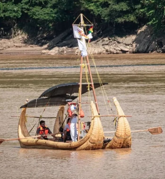 Expedição Pipilintu navega a remo do Lago Titicaca à foz do Rio Amazonas em Macapá