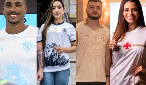 Tuna Luso, Paysandu, Remo e Vasco lançam camisas com Selo do Círio de Nazaré em Belém