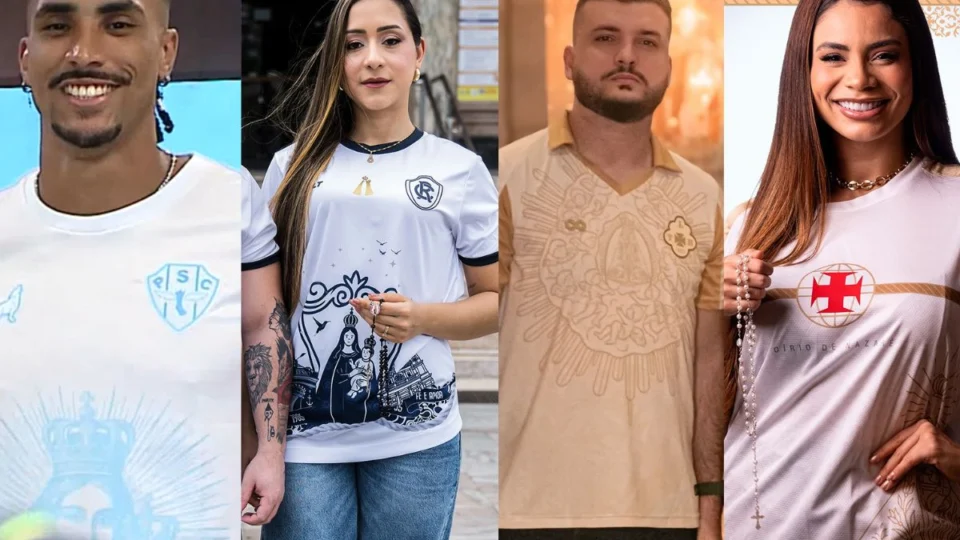 Tuna Luso, Paysandu, Remo e Vasco lançam camisas com Selo do Círio de Nazaré em Belém