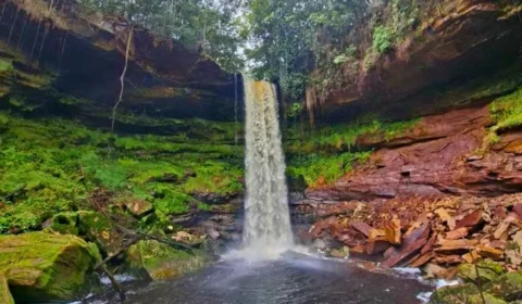 Nova cachoeira é descoberta em Presidente Figueiredo no Amazonas.