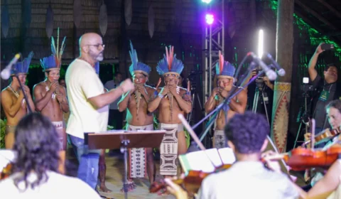 “Orquestra na Floresta” leva encanto e mistura inédita entre música clássica e tradição indígena