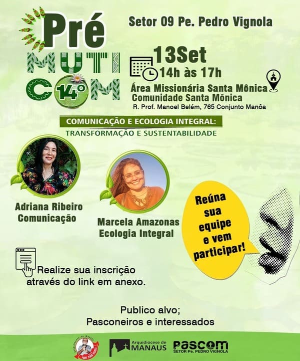 Evento vai unir fé, comunicação e sustentabilidade