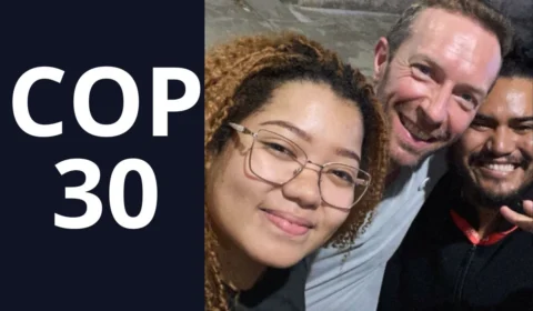 Chris Martin, do Coldplay, é flagrado comprando açaí em Belém antes do Global Citizen Festival