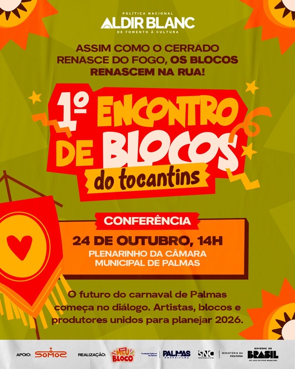 1º Encontro de Blocos do Tocantins fortalece a cultura carnavalesca e a inclusão em Palmas