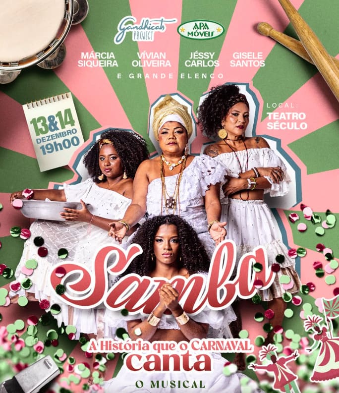 Gandhicats abre vendas para o espetáculo “Samba: A História que o Carnaval Canta”
