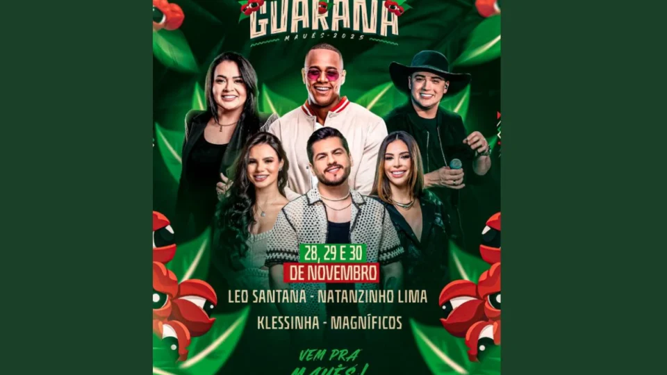 Festa do Guaraná com atrações musicais e esportivas movimenta Maués neste fim de semana.