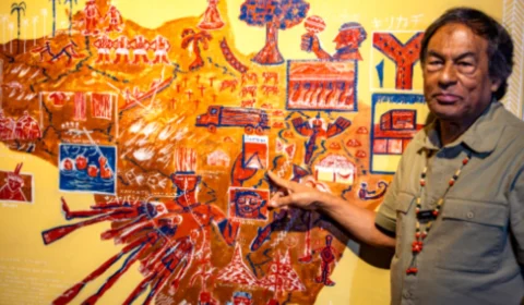 Exposição em Belém reúne fotografias de Hiromi Nagakura em viagens com Ailton Krenak