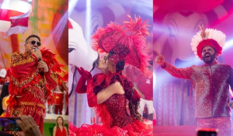 Parintins foi palco do pré-réveillon do Garantido.