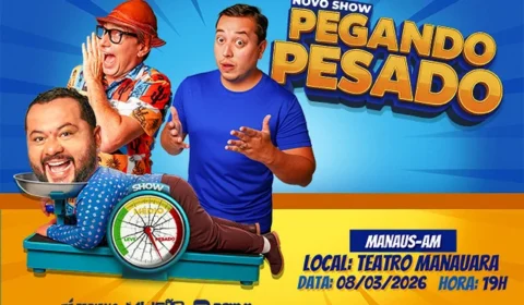Mução, Renan e Zé Fabiano apresentam espetáculo “Pegando Pesado” em Manaus