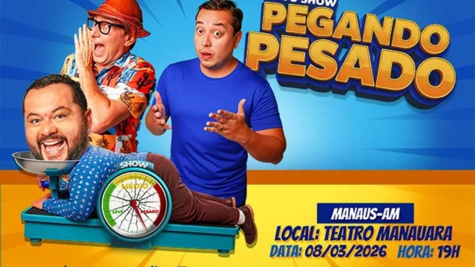 Mução, Renan e Zé Fabiano apresentam espetáculo “Pegando Pesado” em Manaus