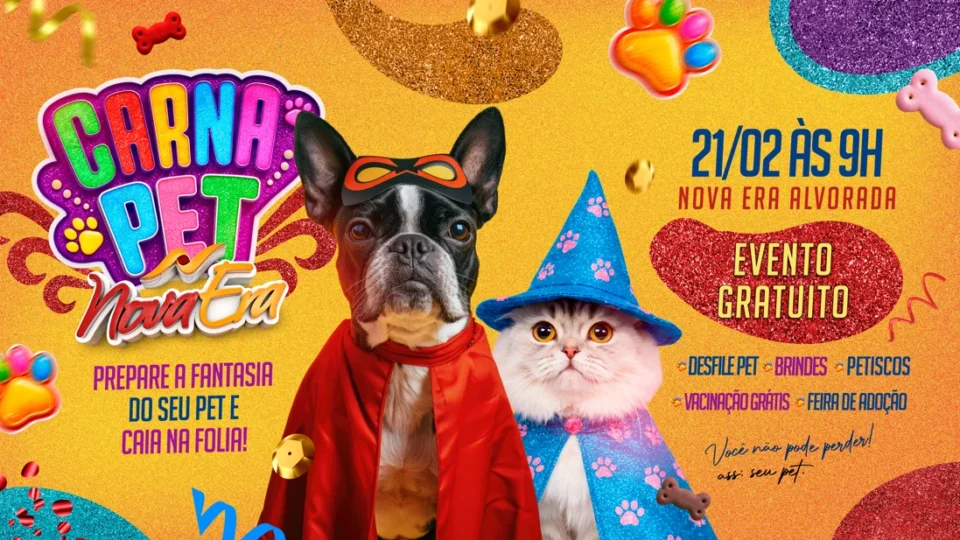 CarnaPet 2026 terá desfiles de fantasias e adoção de animais em Manaus