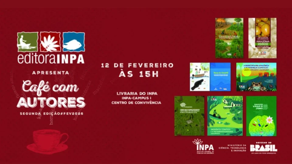 Café com Autores do Inpa retorna a Manaus com lançamento de obras sobre a Amazônia