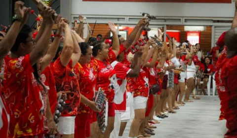 Batucada do Boi Garantido inicia ensaios para o Festival de Parintins 2026