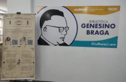 Exposição na Biblioteca Genesino Braga apresenta poesias de autores do Amazonas