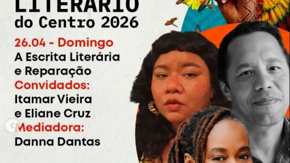 Veja a programação do Festival Literário do Centro 2026; Itamar Vieira é a atração nacional