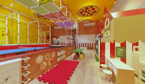 Não sabe o que fazer com a criançada? Pizzaria em Manaus inaugura a Vila Tomatinho