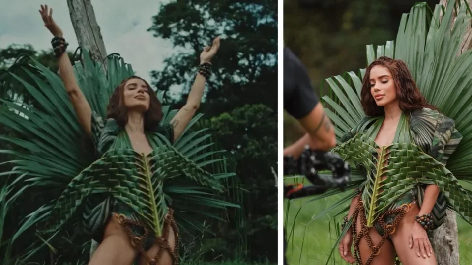 Anitta leva moda paraense orgânica ao centro de ‘EQUILIBRIVM’