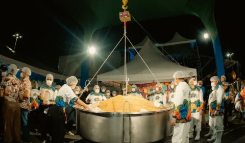 Maior Paçoca do Mundo bate mais um recorde, atingindo a marca de 1.593,5 Kg
