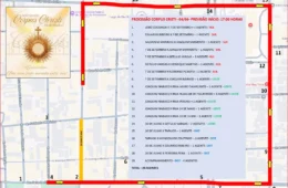 Saiba qual trecho de avenida em Manaus que será interditado para celebração de Corpus Christi