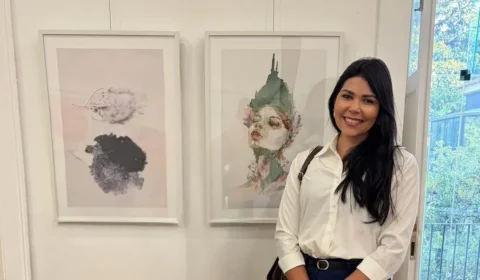 Aquarelista Tafinis Said de Roraima expõe obra no Palácio Baldaya, em Portugal