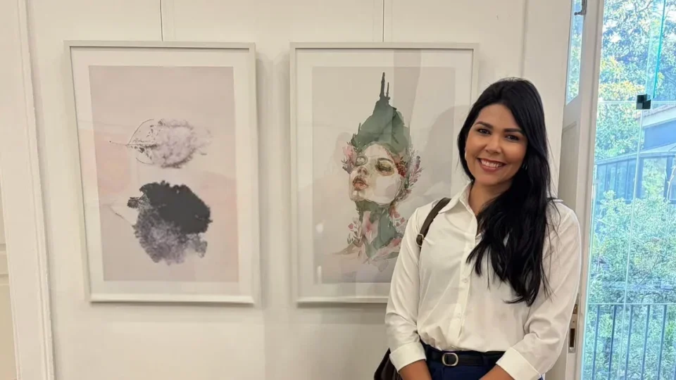 Aquarelista Tafinis Said de Roraima expõe obra no Palácio Baldaya, em Portugal