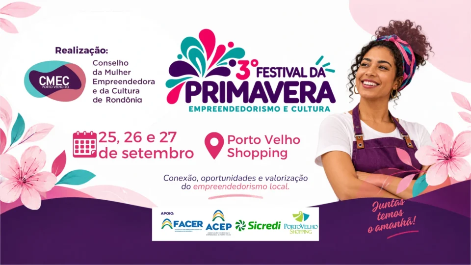 Festival da Primavera reúne negócios, flores, gastronomia e cultura regional em Porto Velho