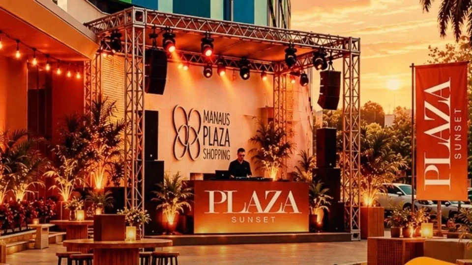 FIM DE TARDE SEM DESCULPA: Plaza Sunset reúne DJs em evento gratuito em Manaus