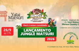 Jungle Matsuri 2026 ganha lançamento especial em Manaus com programação no Yatai Matsuri