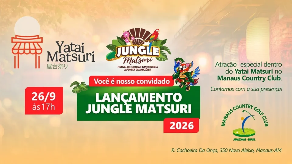 Jungle Matsuri 2026 ganha lançamento especial em Manaus com programação no Yatai Matsuri